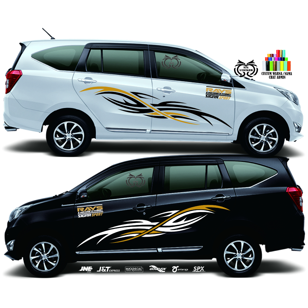 STIKER STICKER CUTTING STIKER MOBIL DAIHATSU SIGRA CUTTING LIST BODY MOBIL SIGRA CALYA TERBARU rays 