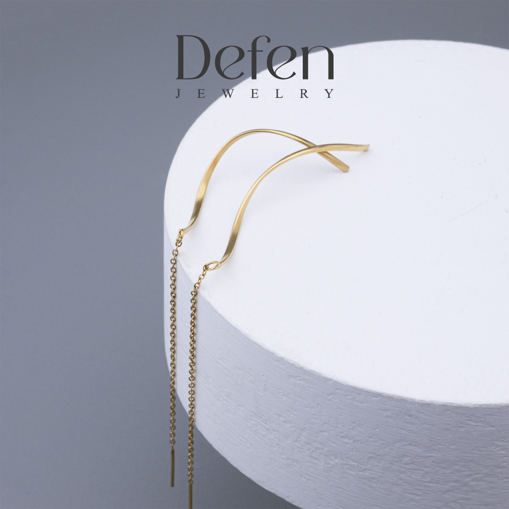 Defen Jewelry - Anting Titanium Wanita Anti Luntur Perhiasan Perempuan Giwang Korea Anti Karat Model