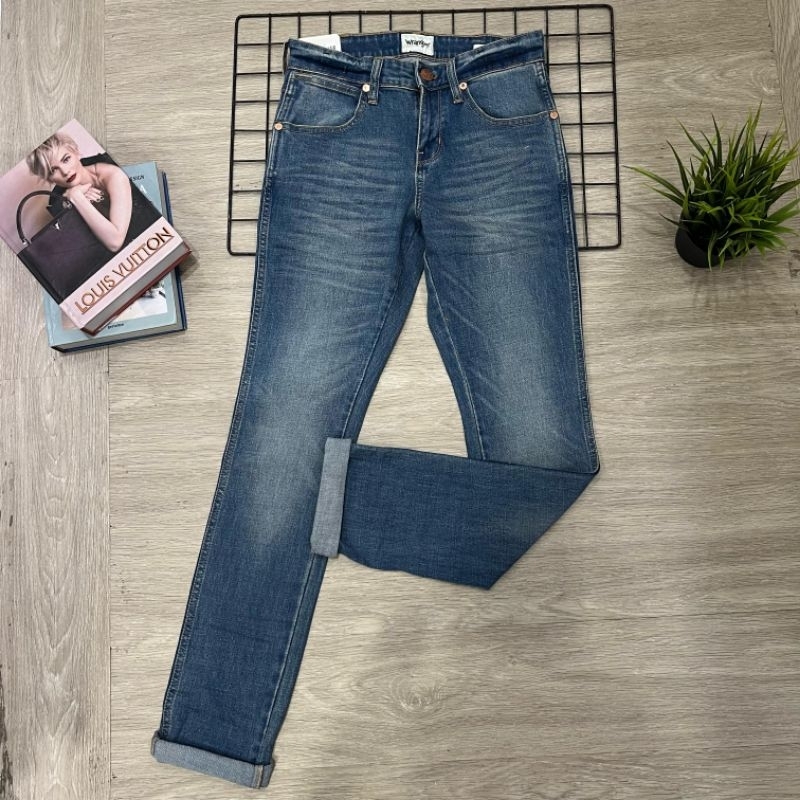 Celana panjang jeans wrangler pria original VEGAS/ SKINNY TAPERED