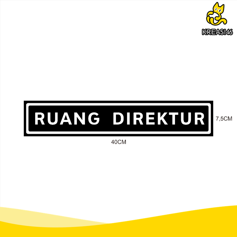 

SIGN AKRILIK RUANG DIREKTUR ACRYLIC SIGNAGE UKURAN 7,5CM X 40CM