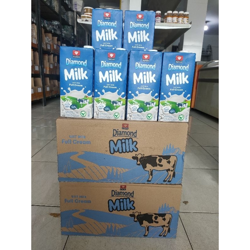 

Khusus Instan !! Diamond Milk Uht Full Cream 1 Dus 12x1000 liter.