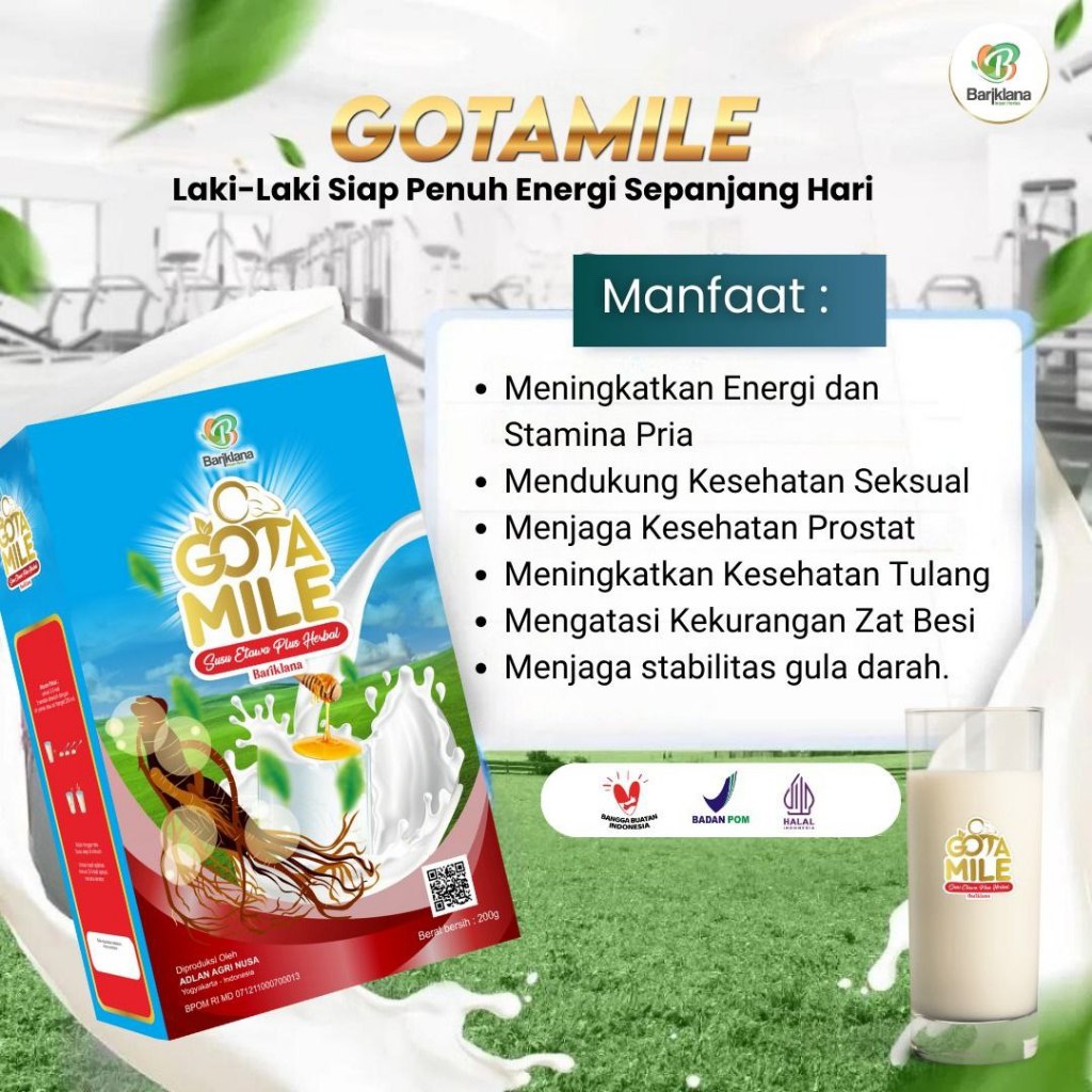 

Gotamile Susu Kambing Etawa plus Gingseng Tingkatkan Stamina dan Vitalitas Pria (Free Coklat Krikil)