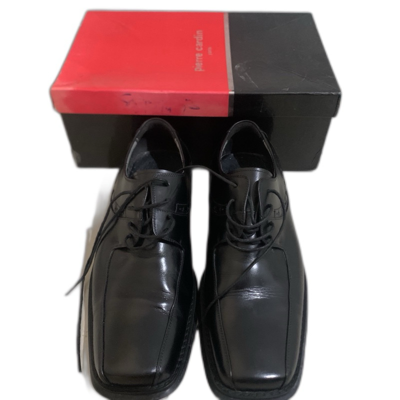 Sepatu Pierre Cardin Paris Original Genuine Leather Shoes Preloved Ukuran 42 - Kondisi Terawat