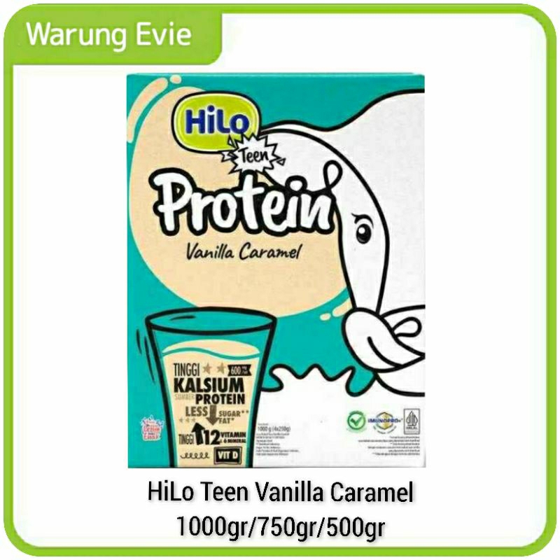 

Hilo Teen Vanilla Caramel 1000gr /Teen Vanilla Caramel 750gr / Teen Caramel 500gr - Susu Tinggi Kalsium