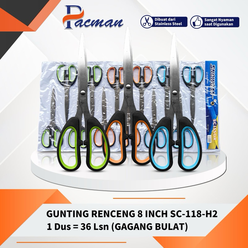 

Gunting Renceng 8 inci SC 118 H2 | Gunting Stainless | Gunting Anti Karat