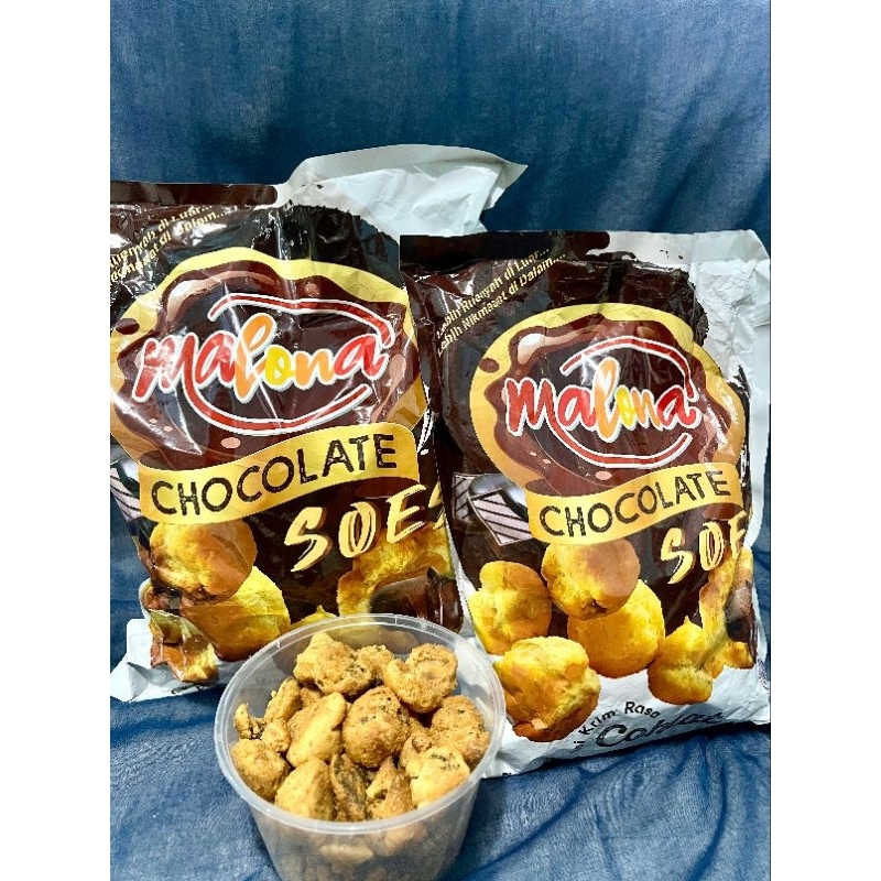 

Malona Soes Cokelat Murah Premium reseller langsung 1kg dan 500 gr