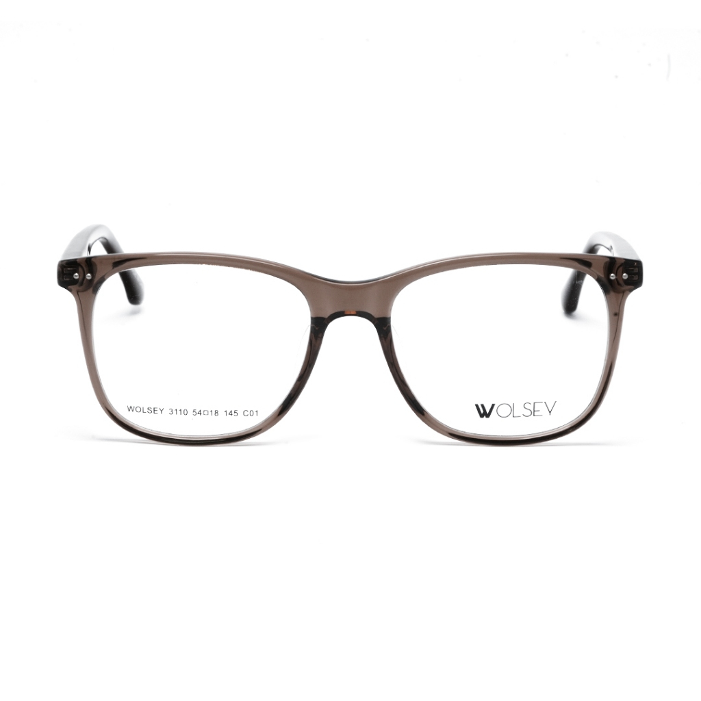 Optik Tunggal Frame Kacamata WOLSEY ; 3110 ; C01 (BROWN) - 54