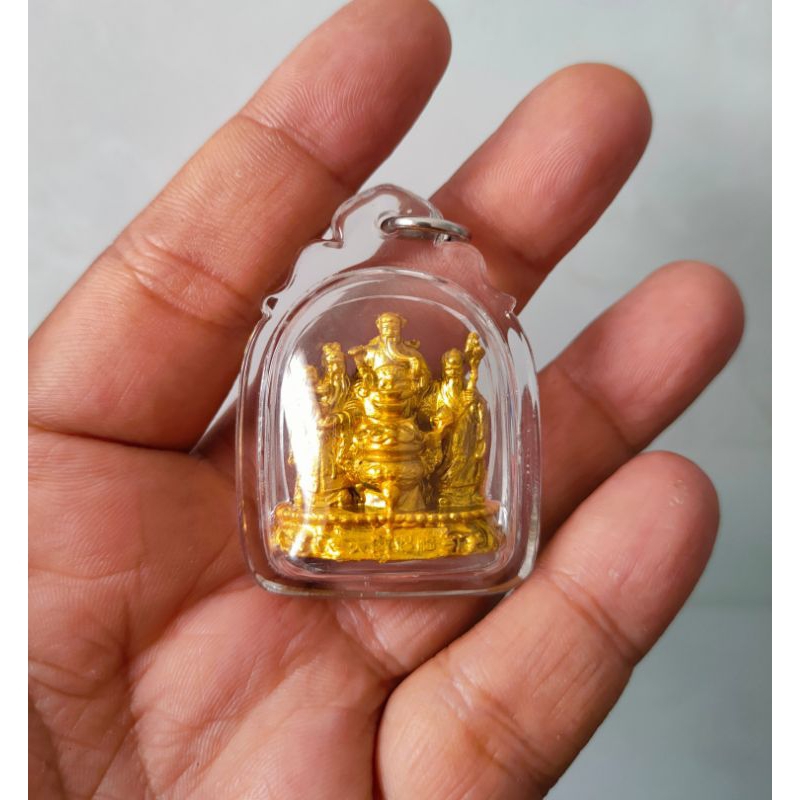 Kalung Liontin Amulet Dewa Fu Lu Shou / Dewa Fu Lu Shou Sanxing / Dewa Rezeki / Dewa Kemakmuran / De