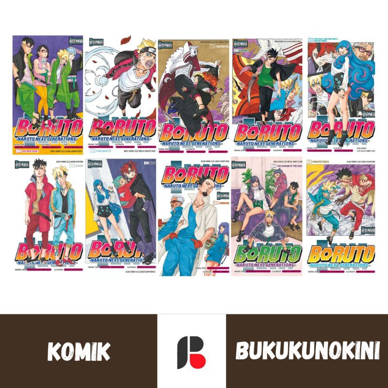 (Original, Segel) Komik BORUTO, Naruto Next Generation Vol 1 2 3 4 5 6 7 8 9 10 11 12 13 14 15 16 17