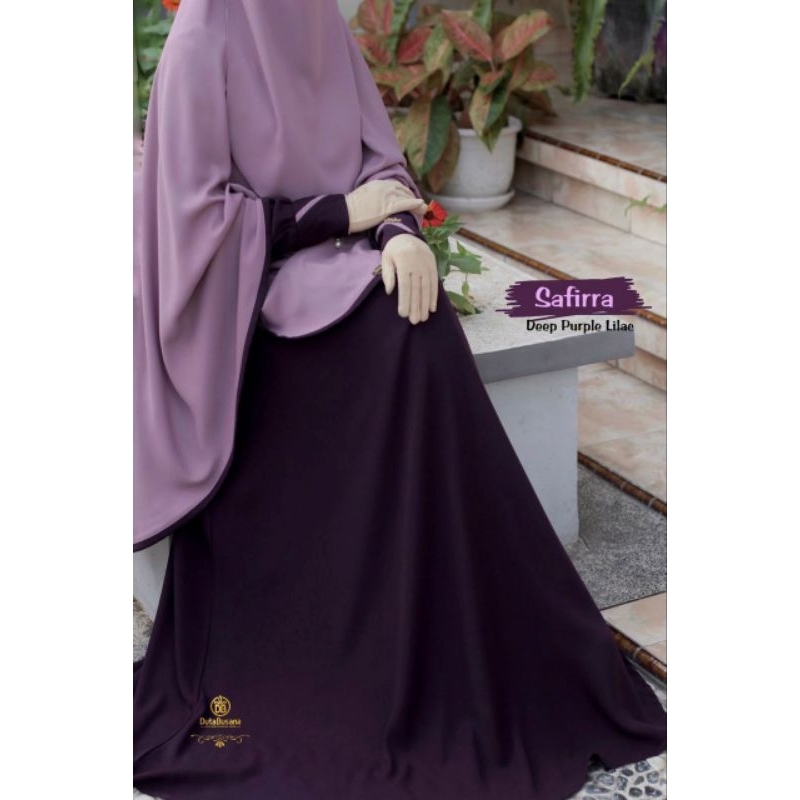Safiera gamis syar'i duta busana/gamis lebaran/gamis pengajian