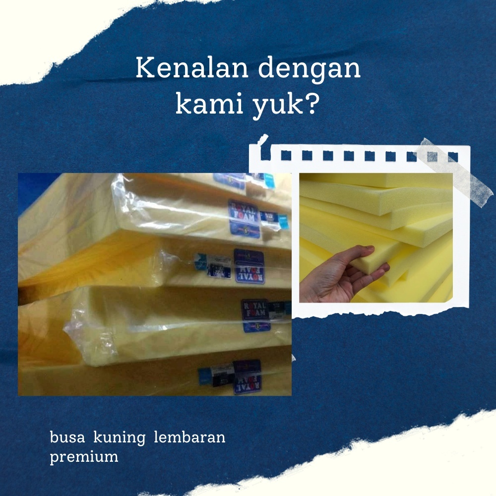 Royal Foam Busa Kuning Lembaran Premium rek ukuran