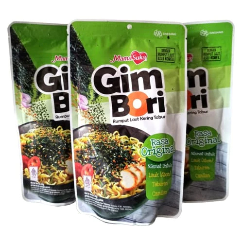 

Mamasuka Gim Bori Rumput Laut Kering Tabur Halal 60 / 50 Gram