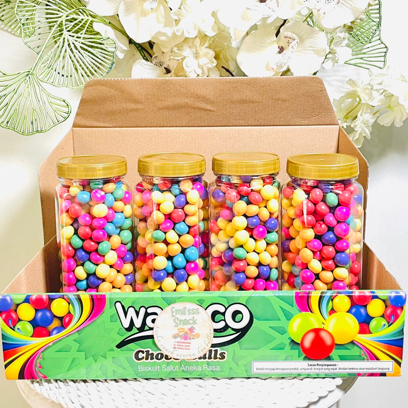 

WACOCO CHOCO BALLS PELANGI 4 TOPLES BISKUIT SALUT ANEKA RASA