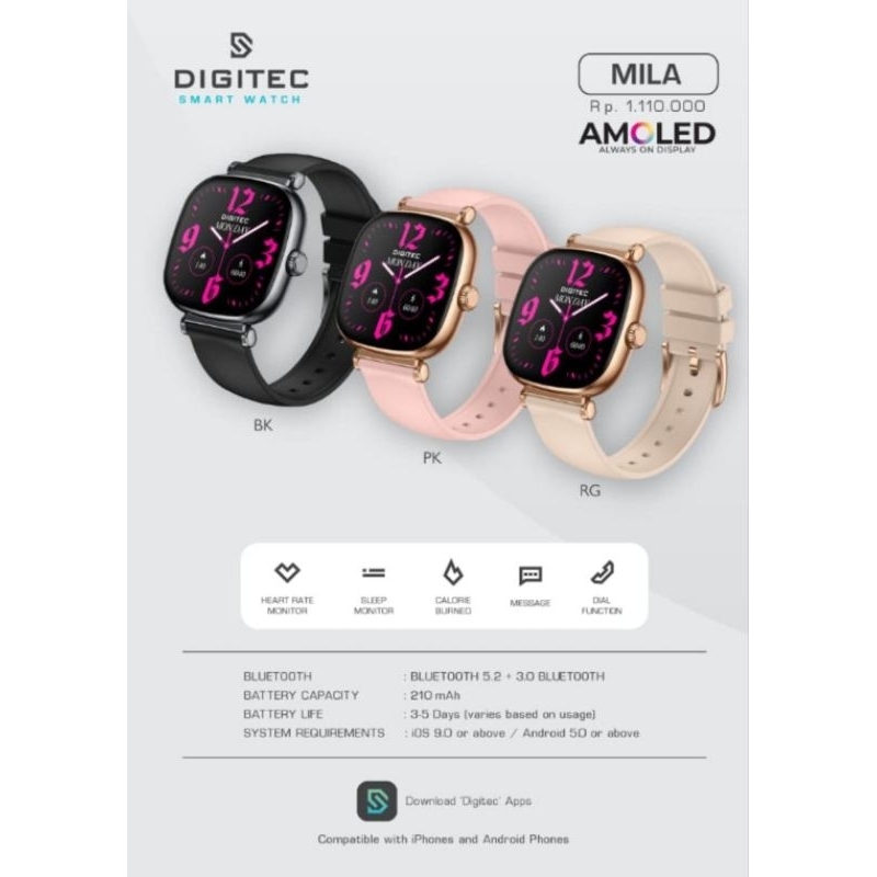 ORIGINAL DIGITEC SMART WATCH