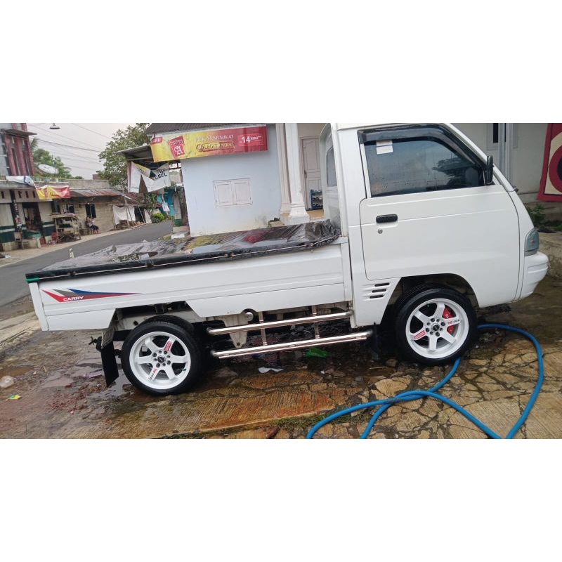 bemper futura ss samping 2baris tambahan bawan variasi kanan kiri stainles