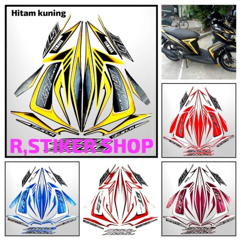 STIKER STRIPING LIS BODY MOTOR MIO SOUL GT 2013,,termurah