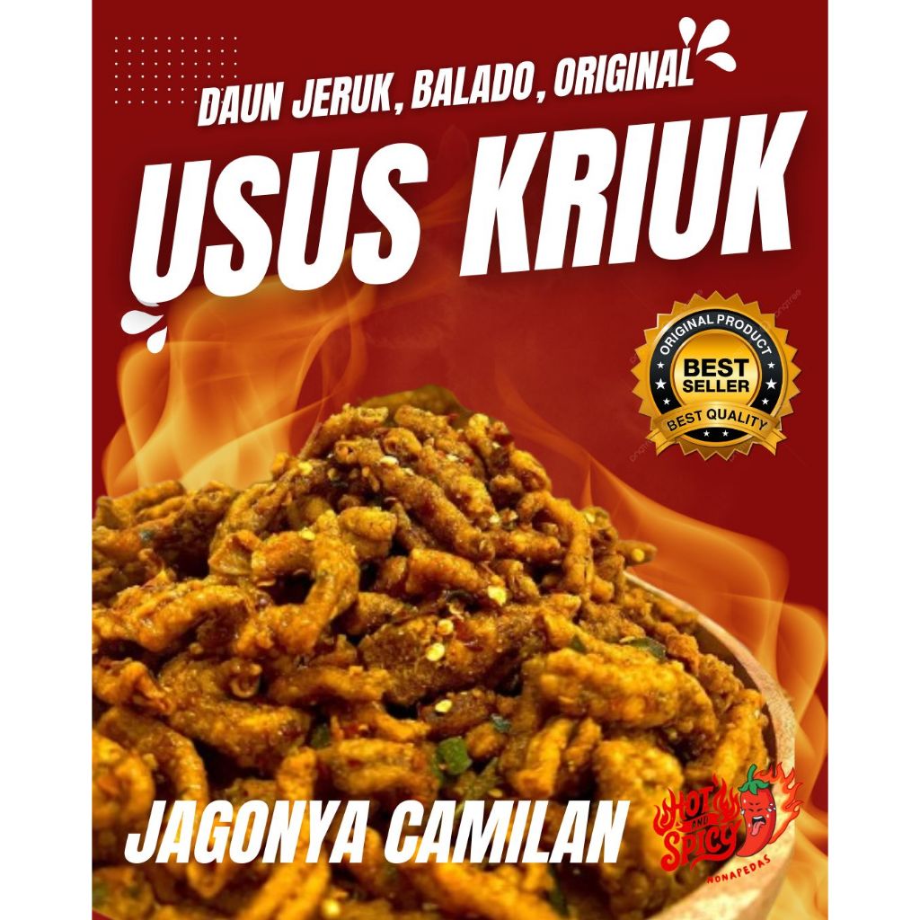 

500 Gr USUS KRISPY PEDAS DAUN JERUK | ORIGINAL DAUN JERUK