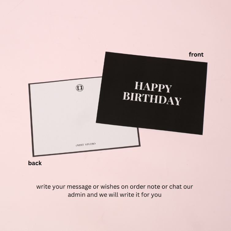 

ORBIT STUDIO - Hard Box & Cards (Add-On) - GIFT SET / BIRTHDAY / ANNIVERSARY / CONGRATS