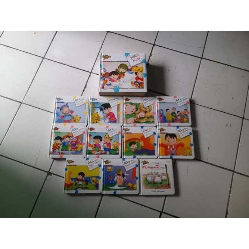 PAKET BORONGAN 12 BUKU HALO BALITA + HELLO KIDS