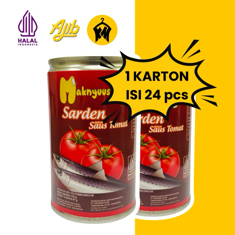 

Sarden Maknyuus 1 Karton - Isi 24 pcs