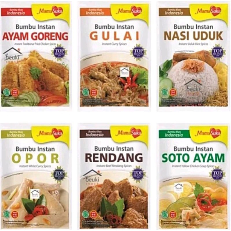 

Mamasuka Bumbu Instan 10 Sachet Bumbu Khas Indonesia