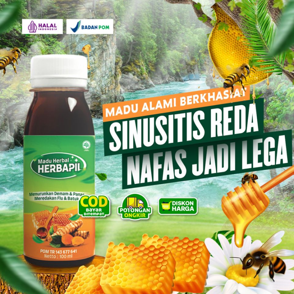 

2 BOTOL MADU HERBAPIL HERBAL ORIGINAL Organik