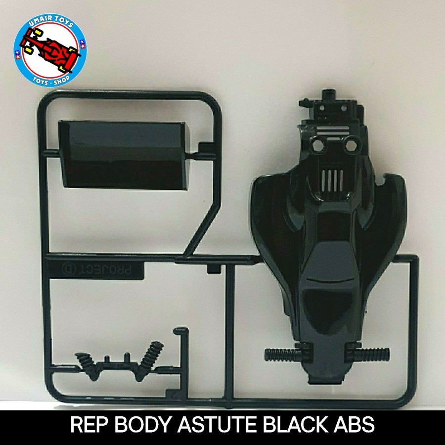 Tamiya Body Astute ABS / Rep body tamiya astute black / Hitam bahan abs