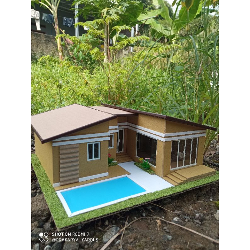rumah kardus 043 maket diorama