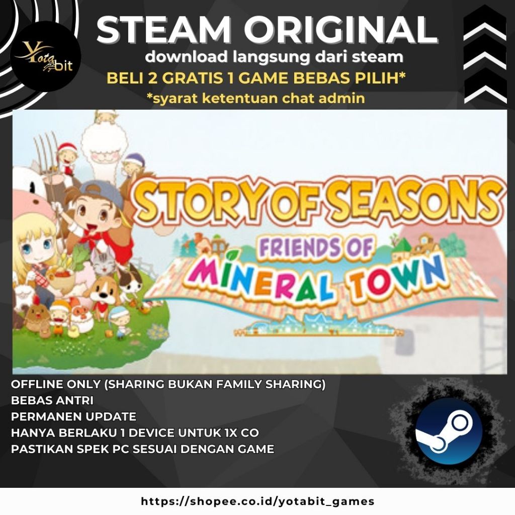 STORY OF SEASONS: Friends of Mineral Town PC Sharing Original Offline