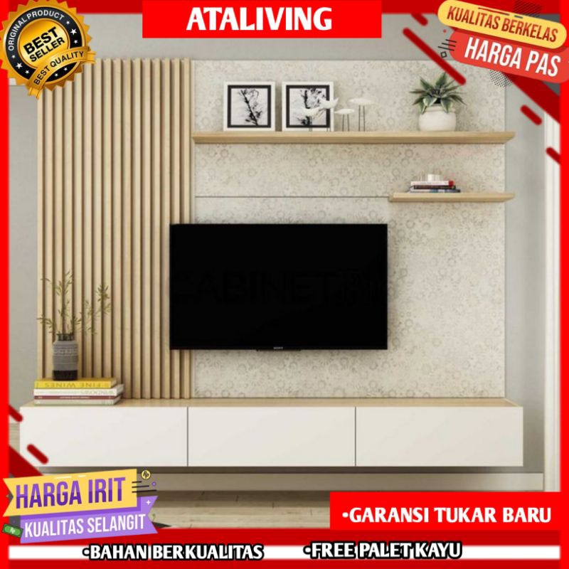 meja tv gantung/rak tv gantung minimalis modern