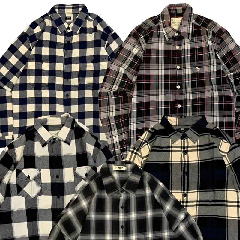Kemeja Flannel Second