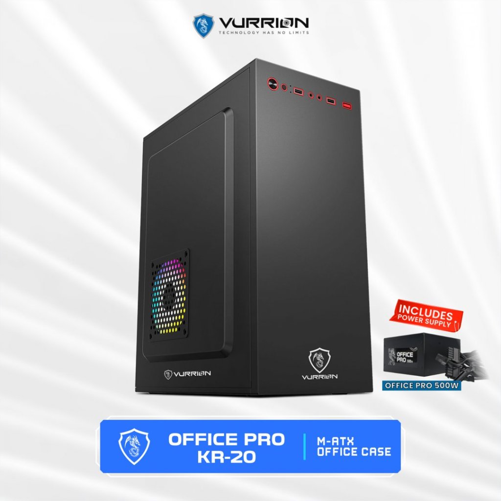 Case PC Vurrion KR 20 Office Pro Casing + PSU 500W