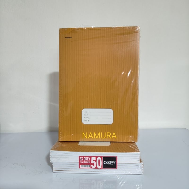 

1 Pak Buku Tulis Cover Coklat Ukuran Kwarto Dan Boxy Isi 10 Buku