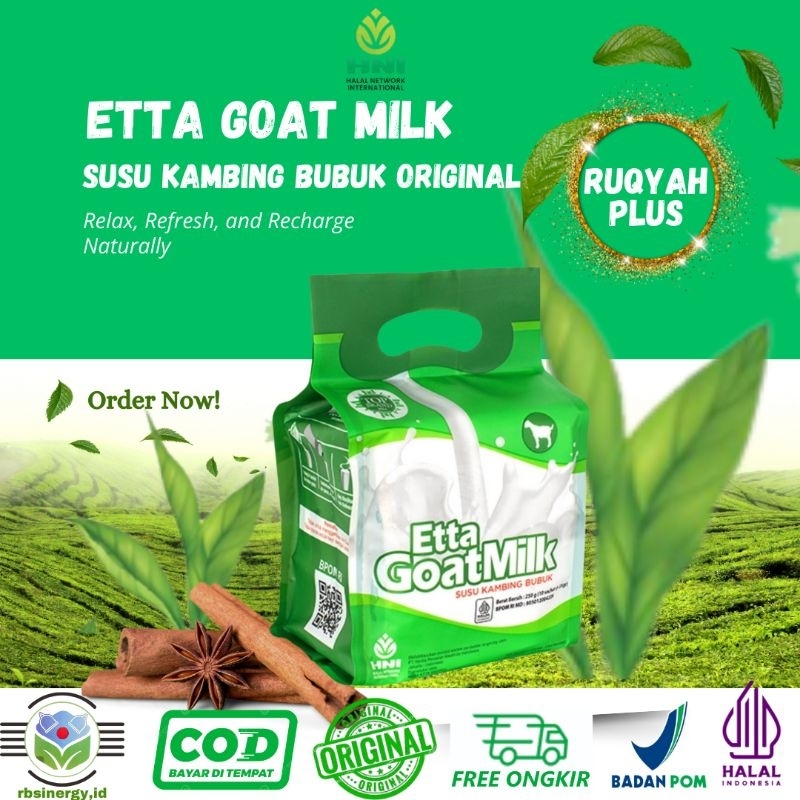 

EGM Etta Goat MILK HNI Susu Kambing Ettawa Bubuk Original MEMBANTU MENGOBATI PENYAKIT ASMA