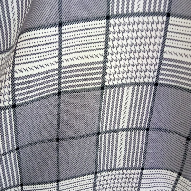 Kain Twil Shakila Korea - Kain Shakila Luxury - Kain Twil Shakila Motif Kotak Import - Kain Meteran 