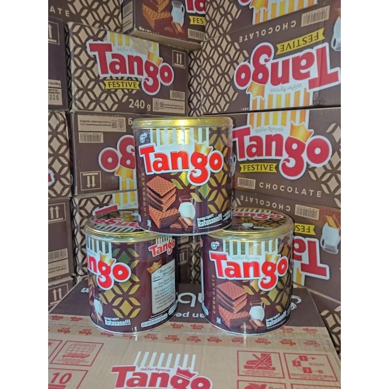 

Promo Wafer Tango kaleng Chocolate 240GR wafer tango Renyah