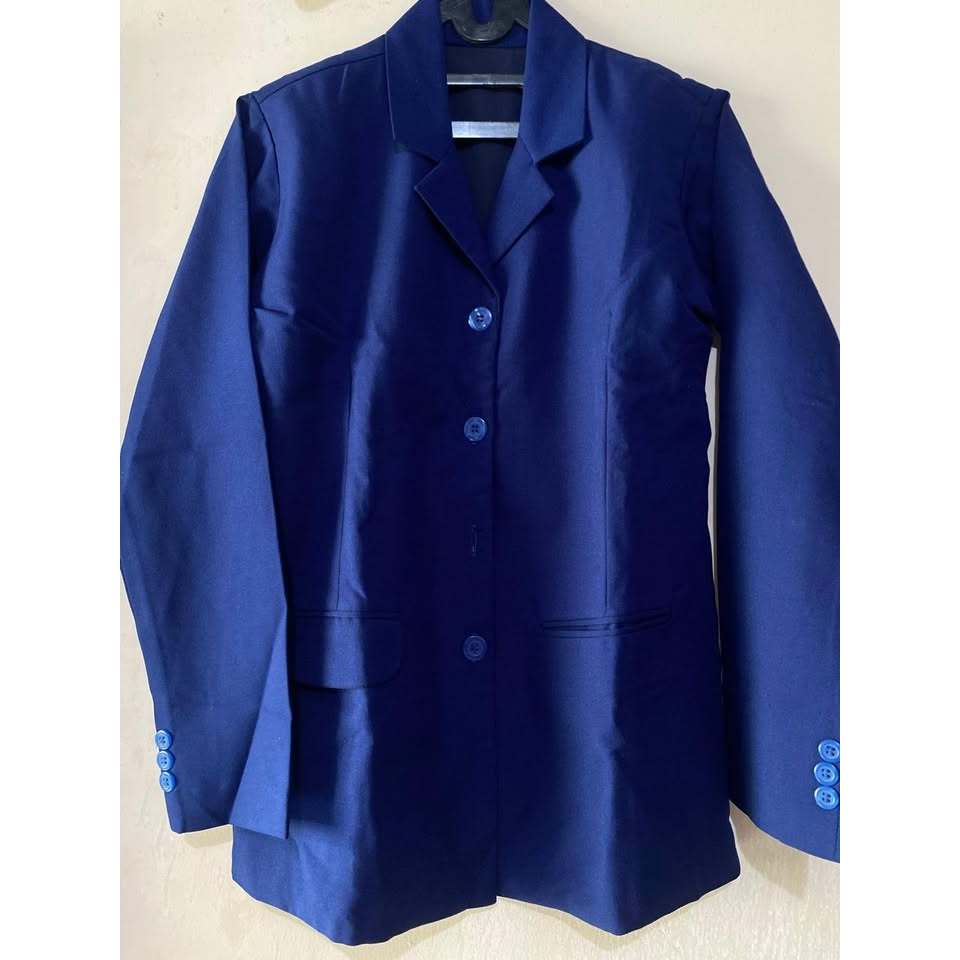 Blazer wanita biru elektrik