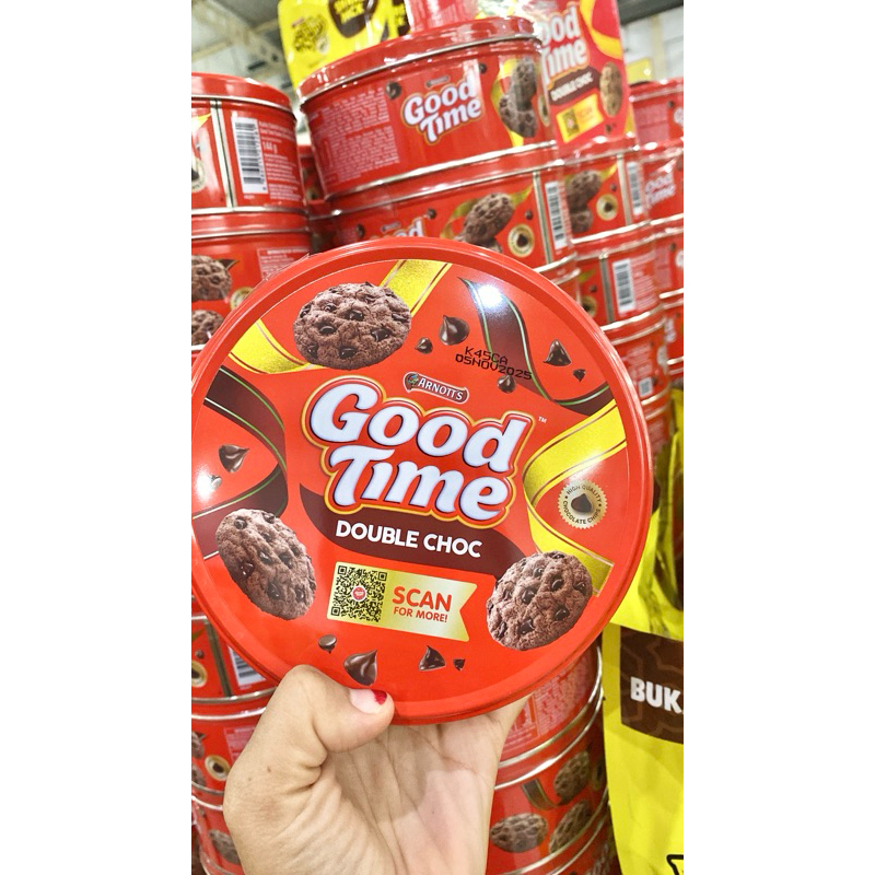 

PROMO | Good Time Double Choc 144 gram Exp Nov 2025 | Goodtime Kaleng Jajan Lebaran | Coklat Roti Biskuit Lebaran Goodtime