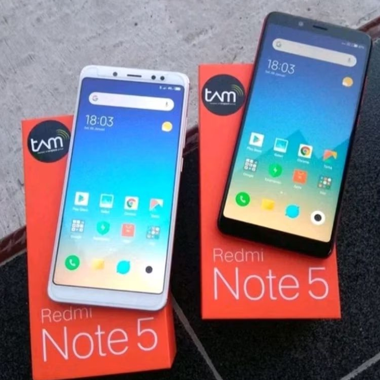 XIAOMI REDMI NOTE 5 RAM 3/32 & 4/64 BEKAS MULUS NO MINUS