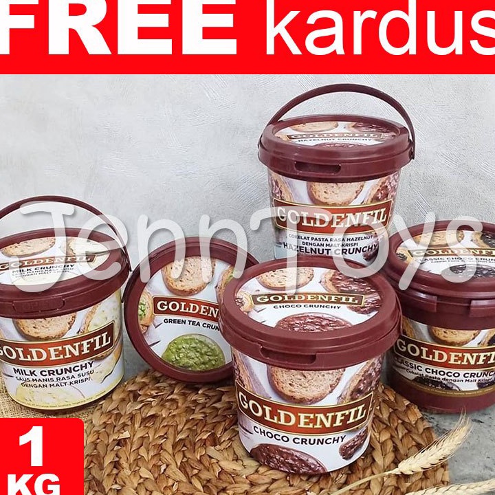 

Kekinian JennToys PROMO GOLDENFIL Selai CRUNCHY CHOCO HAZELNUT DARK CHOCO TIRAMISU GREEN TEA