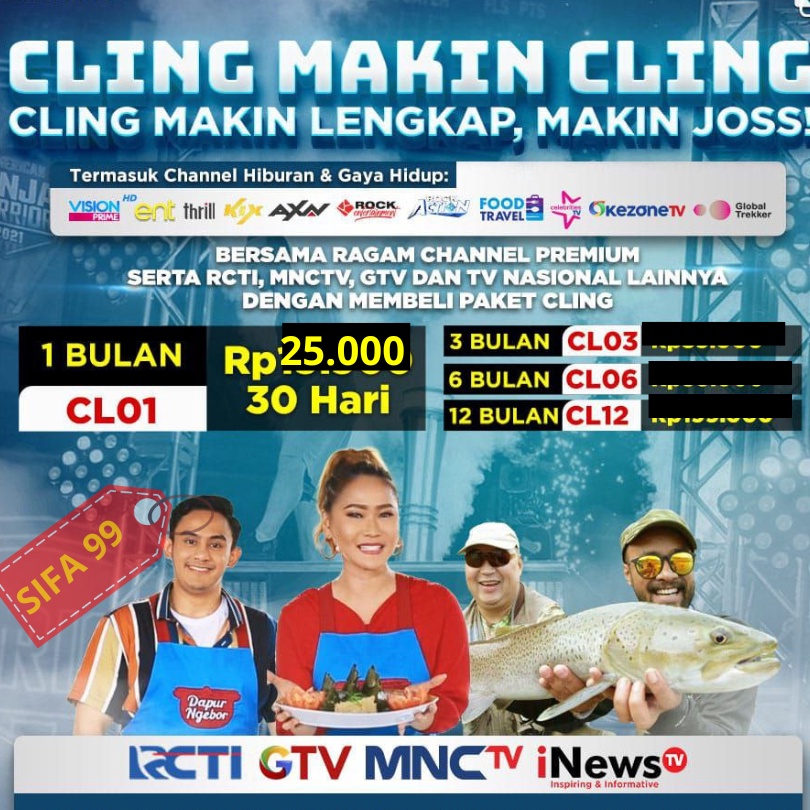 Unggul CLINGG CLING K VISION parabola kuband kecil