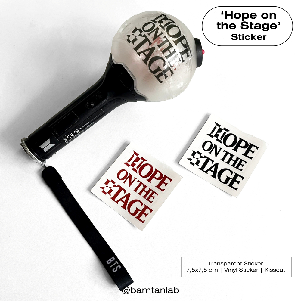 

'Hope on the Stage' Kisscut Sticker Set Transparan | Stiker j-hope BTS