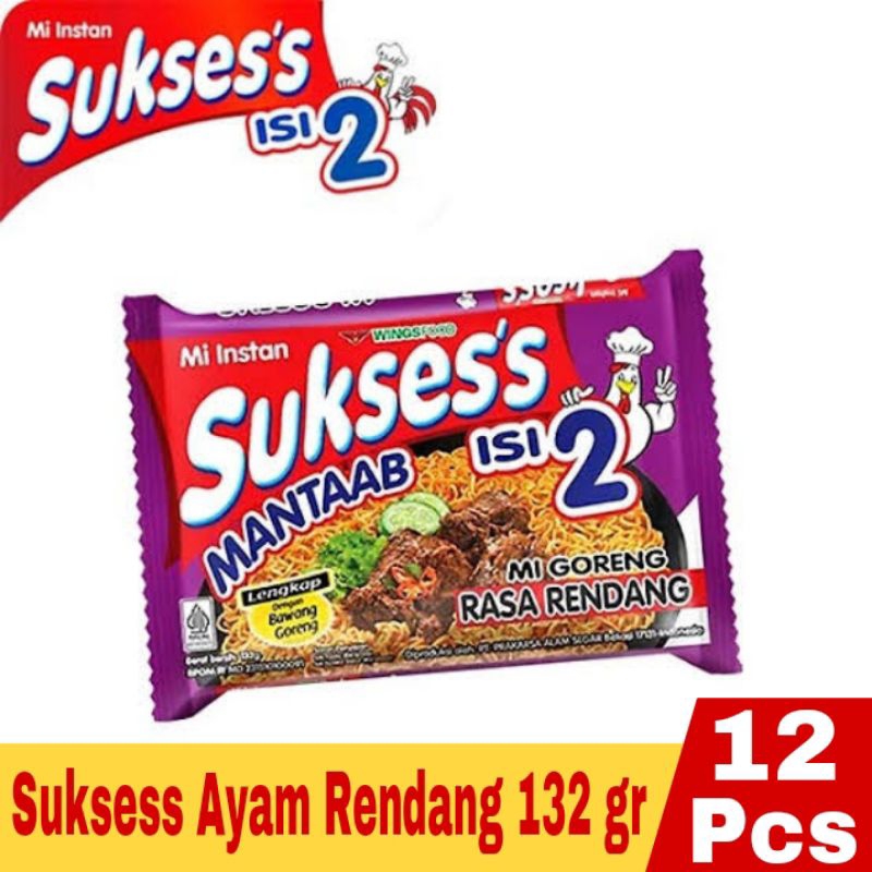 

Mie Suksess isi 2 Goreng Rasa Ayam Rendang 132 gr 1/2 DUS isi 12 Pcs