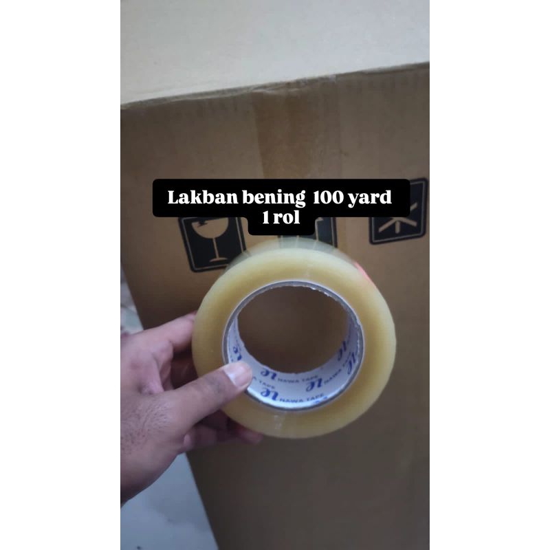 

lakban bening 100 yard 1 roll