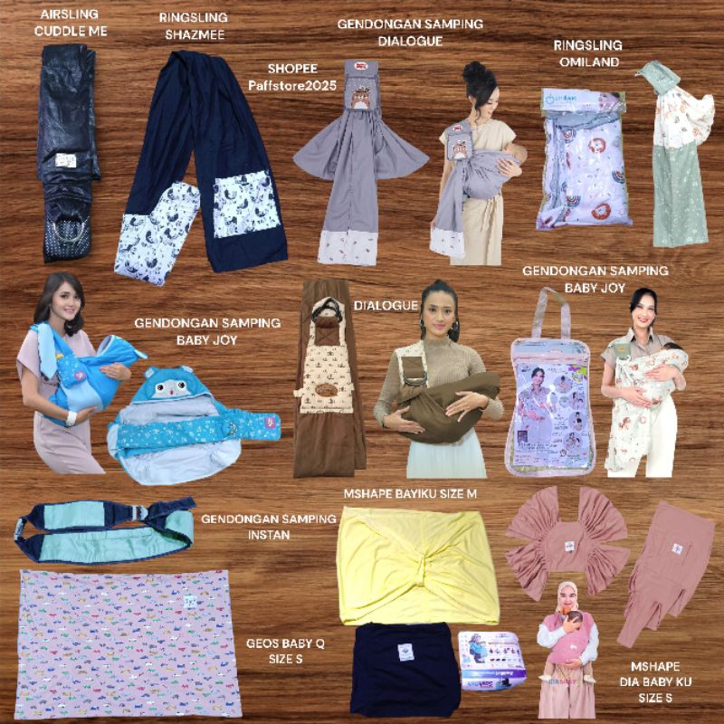 PRELOVED & NEW ANEKA GENDONGAN DEPAN SAMPING BAYI ANAK