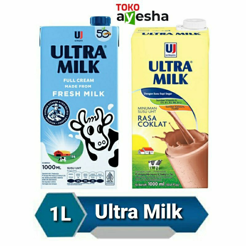 

Ultra Milk Susu UHT 1 L - 2 Varian Rasa