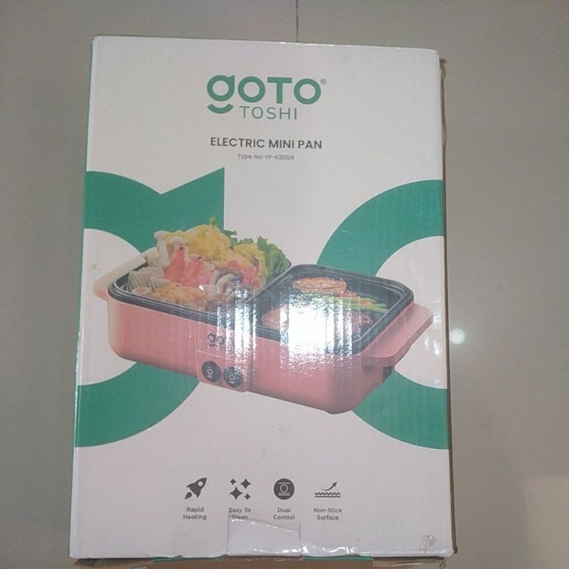 goto toshi minipan electric hotpot warna biru