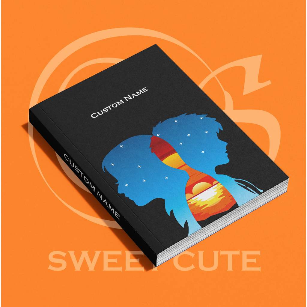 

[Soft Cover] 007_02 Buku Tulis Polos Custom Nama A5 Buku catatan estetik Isi 100 lembar