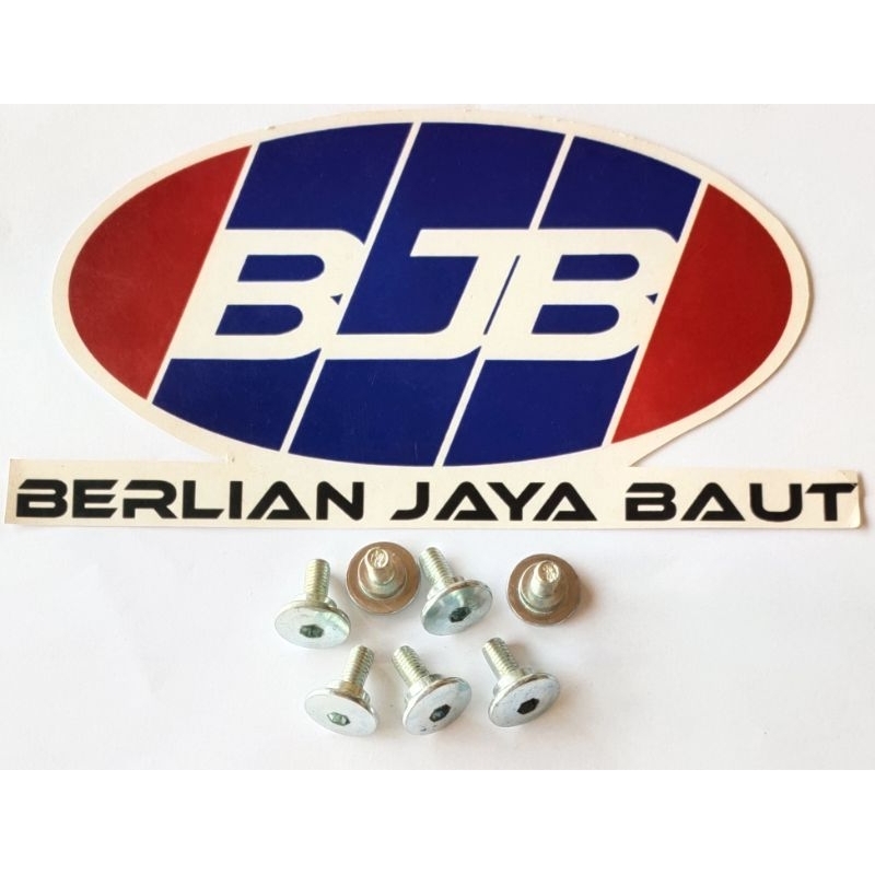 Baut Spakbor Depan Putih ( NMax.Aerox)
