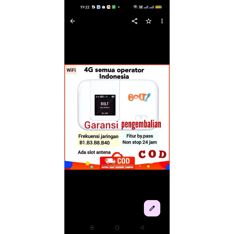 Modem Bolt Max Huawei E5372s UNLOCK